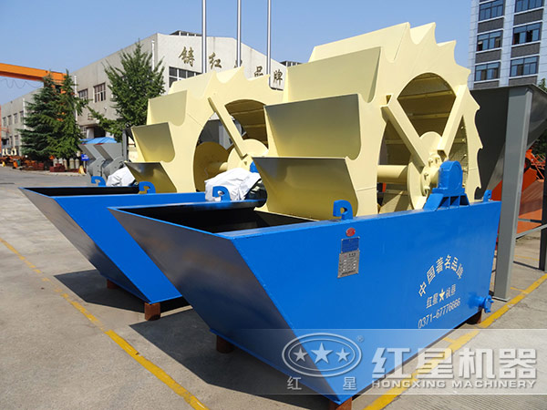 單葉輪式洗砂機，占地小，處理量小