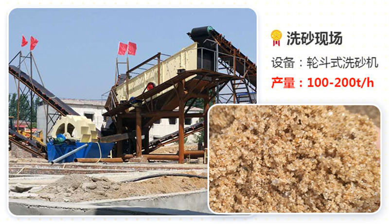 輪式洗砂機(jī)產(chǎn)量高、效果好