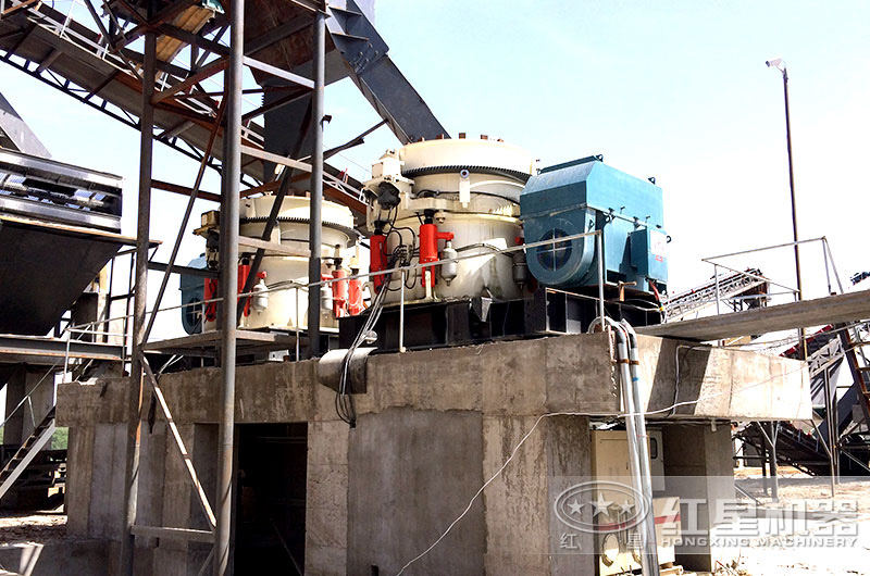 圓錐破產(chǎn)量大，自動化程度高，適合中大型砂石廠